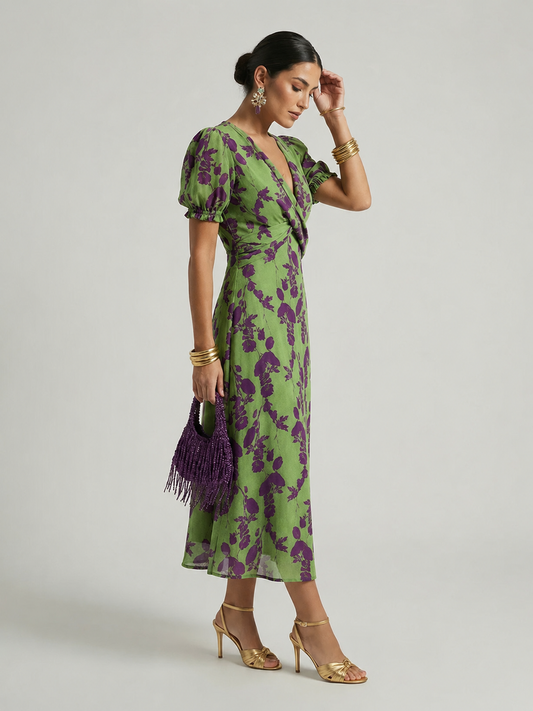 Silvana™ | Relaxed Floral Midi Dress