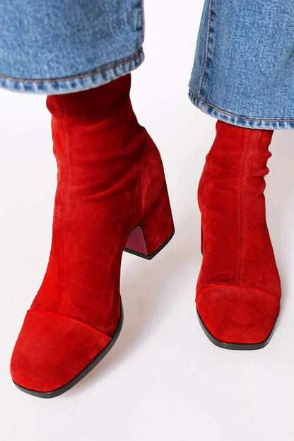 Emerson™ | Classic Suede Look Ankle Boots