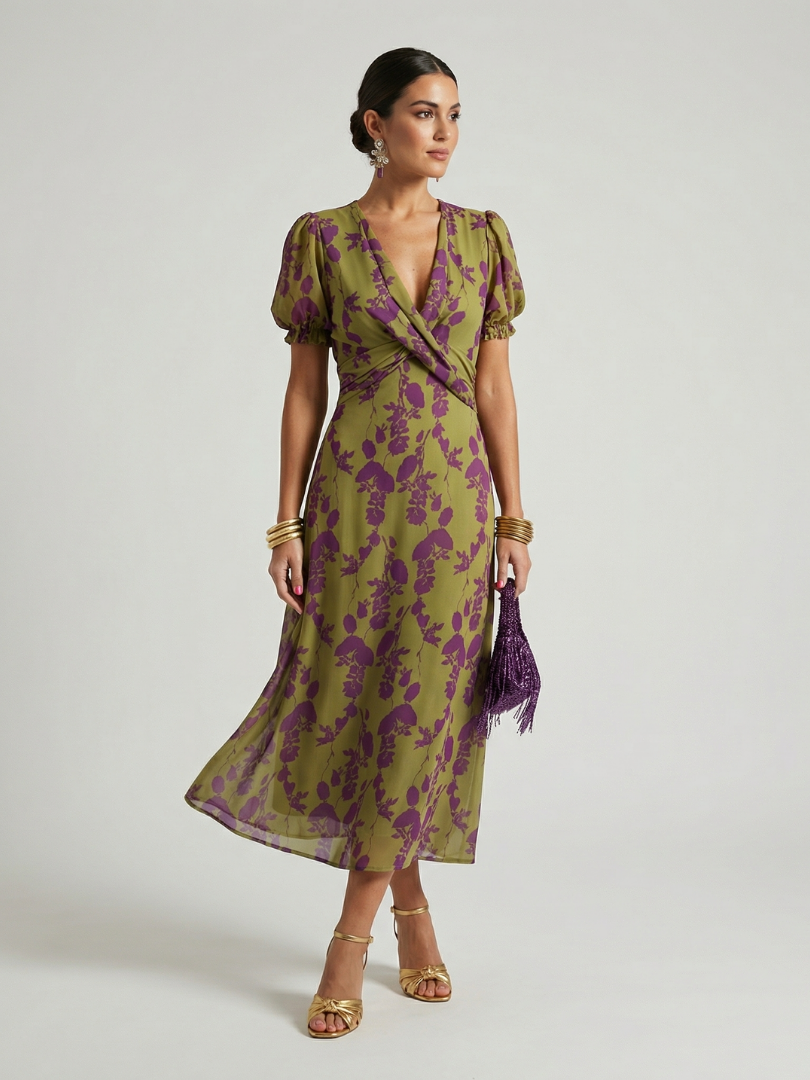 Silvana™ | Relaxed Floral Midi Dress