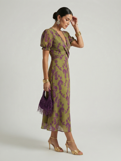 Silvana™ | Relaxed Floral Midi Dress