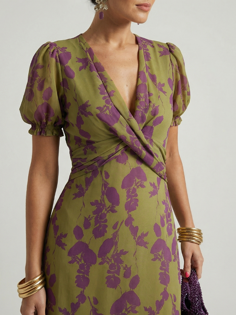 Silvana™ | Relaxed Floral Midi Dress
