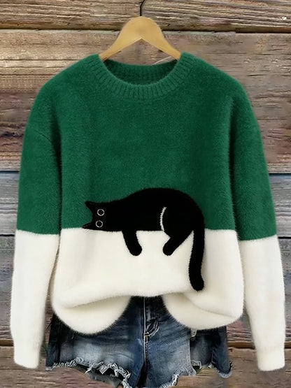 Lorea | Sweater with cat print