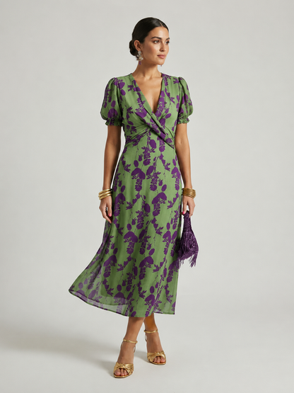 Silvana™ | Relaxed Floral Midi Dress