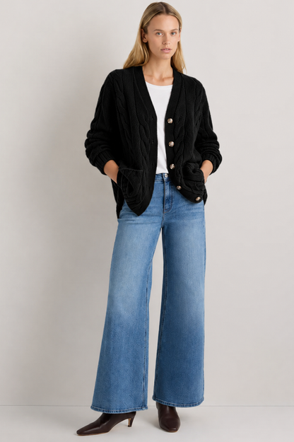 Elisa | Cable Knit Cardigan