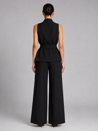 Amelia | Wrap Top & Wide-Leg Pants Set