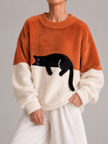 Lorea | Sweater with cat print