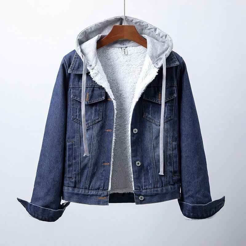YARA | Denim Jacket with Warm Lining and Casual Style