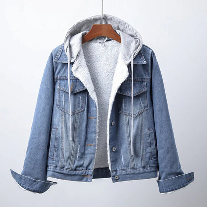 YARA | Denim Jacket with Warm Lining and Casual Style