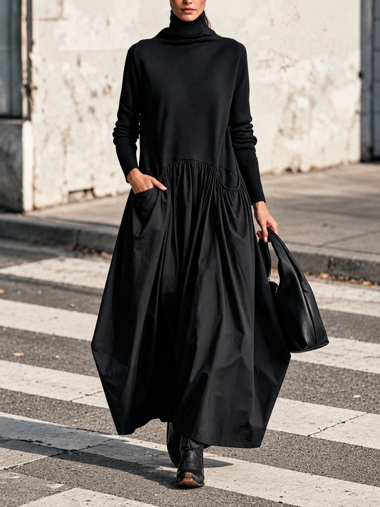 Ingrid | Turtleneck Maxi Dress