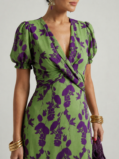 Silvana™ | Relaxed Floral Midi Dress