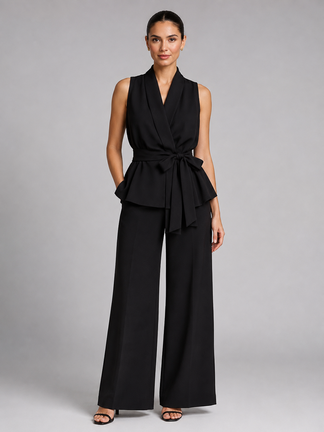 Amelia | Wrap Top & Wide-Leg Pants Set