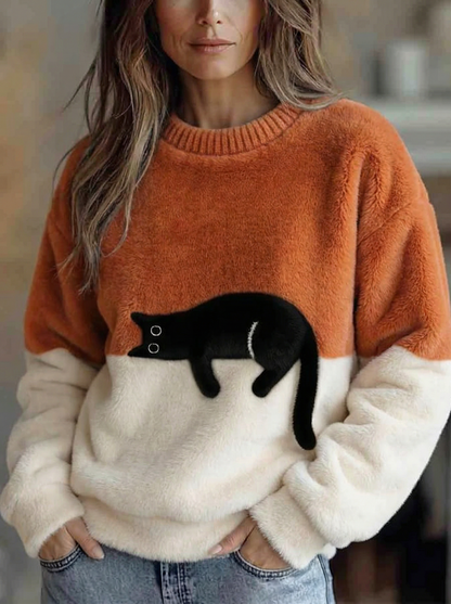 Lorea | Sweater with cat print
