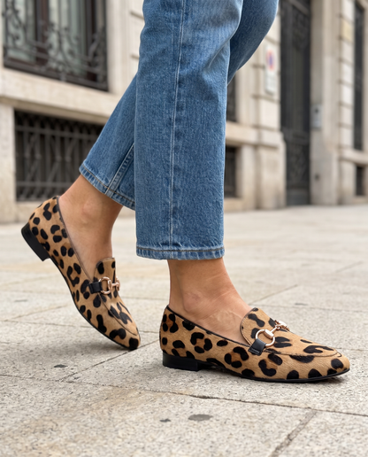 Serena Loafer — Leopard with Bit