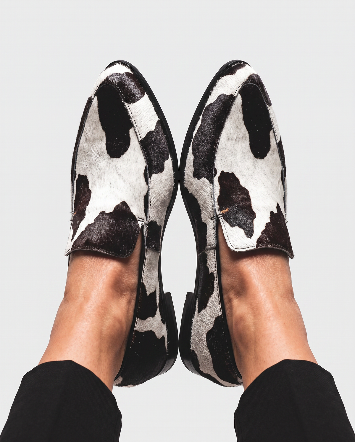 Bella | Comfortable Cow Print Loafers