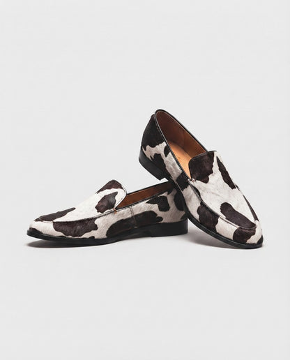 Bella | Comfortable Cow Print Loafers