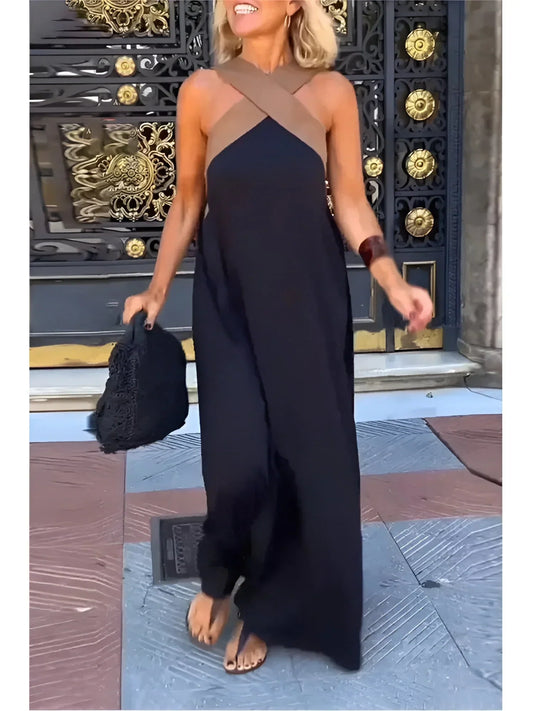 Quirine™ | Wrap-Front Maxi Dress