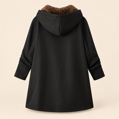 The Britta Sherpa Coat in Black