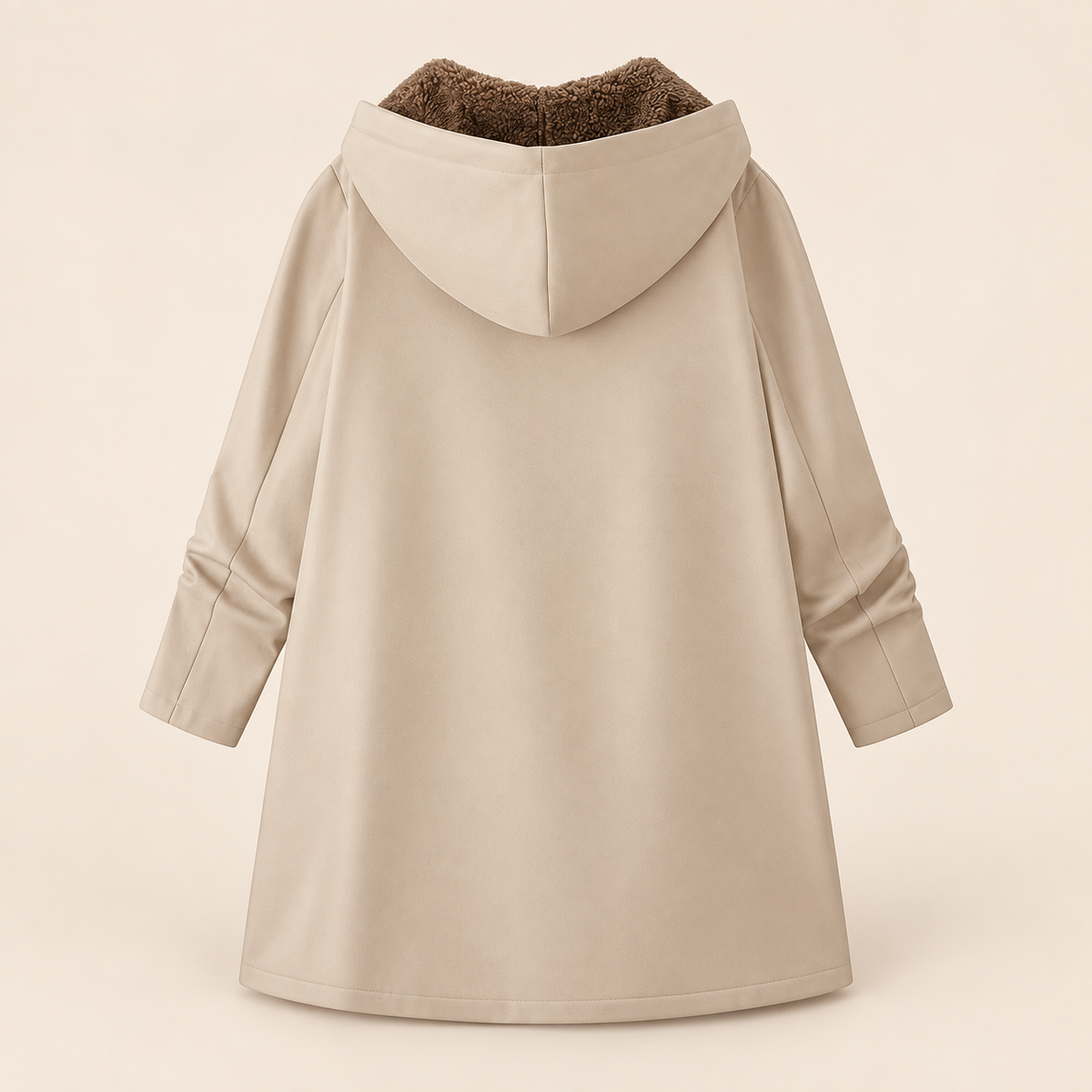 The Britta Sherpa Coat in Khaki